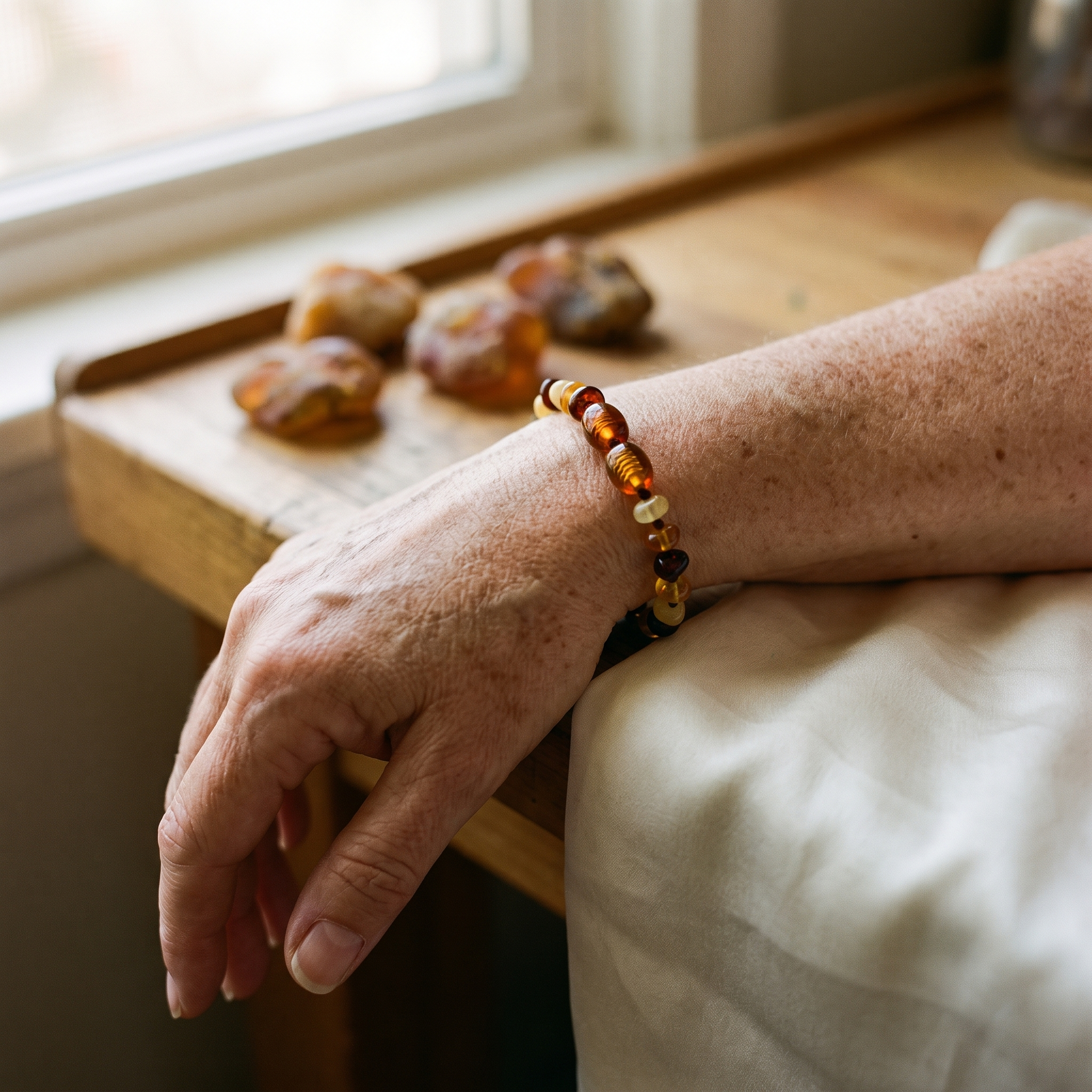 Astrid's Drift Amber Bracelet