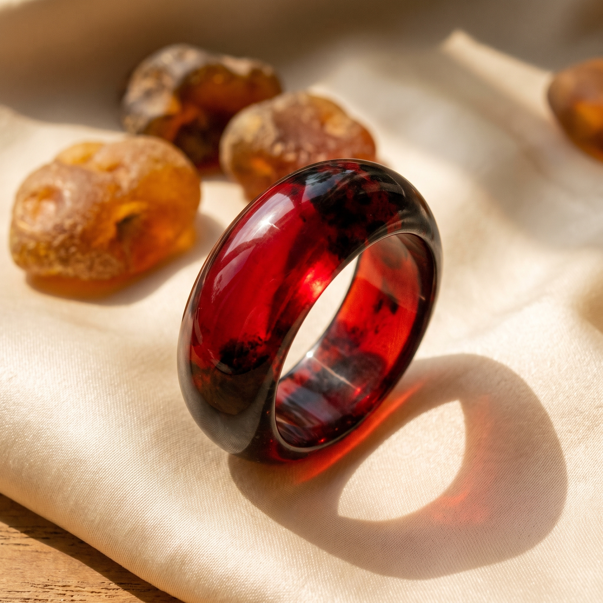 Astrid's Ember Amber Ring