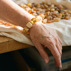 Astrid's Frost Amber Bracelet