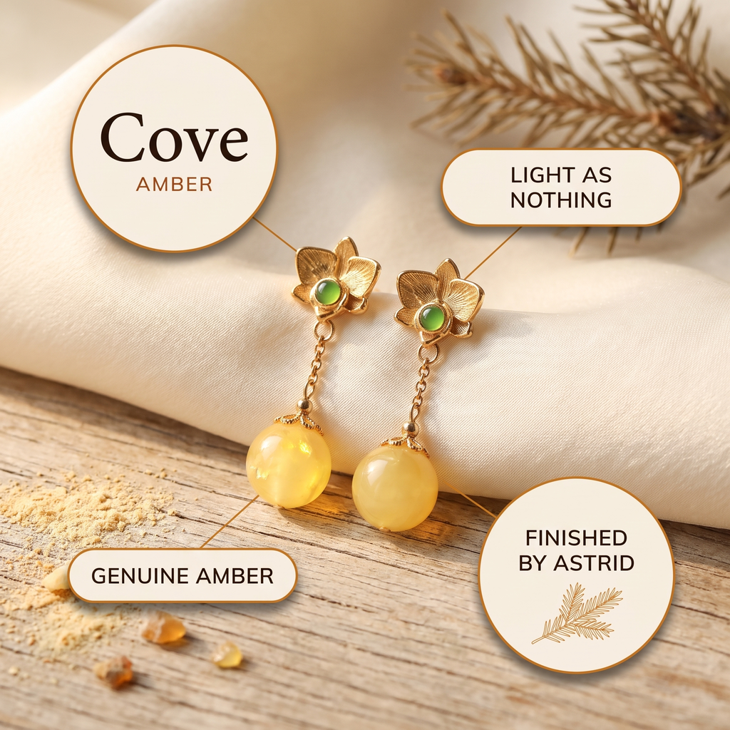 Astrid's Cove Amber Earrings