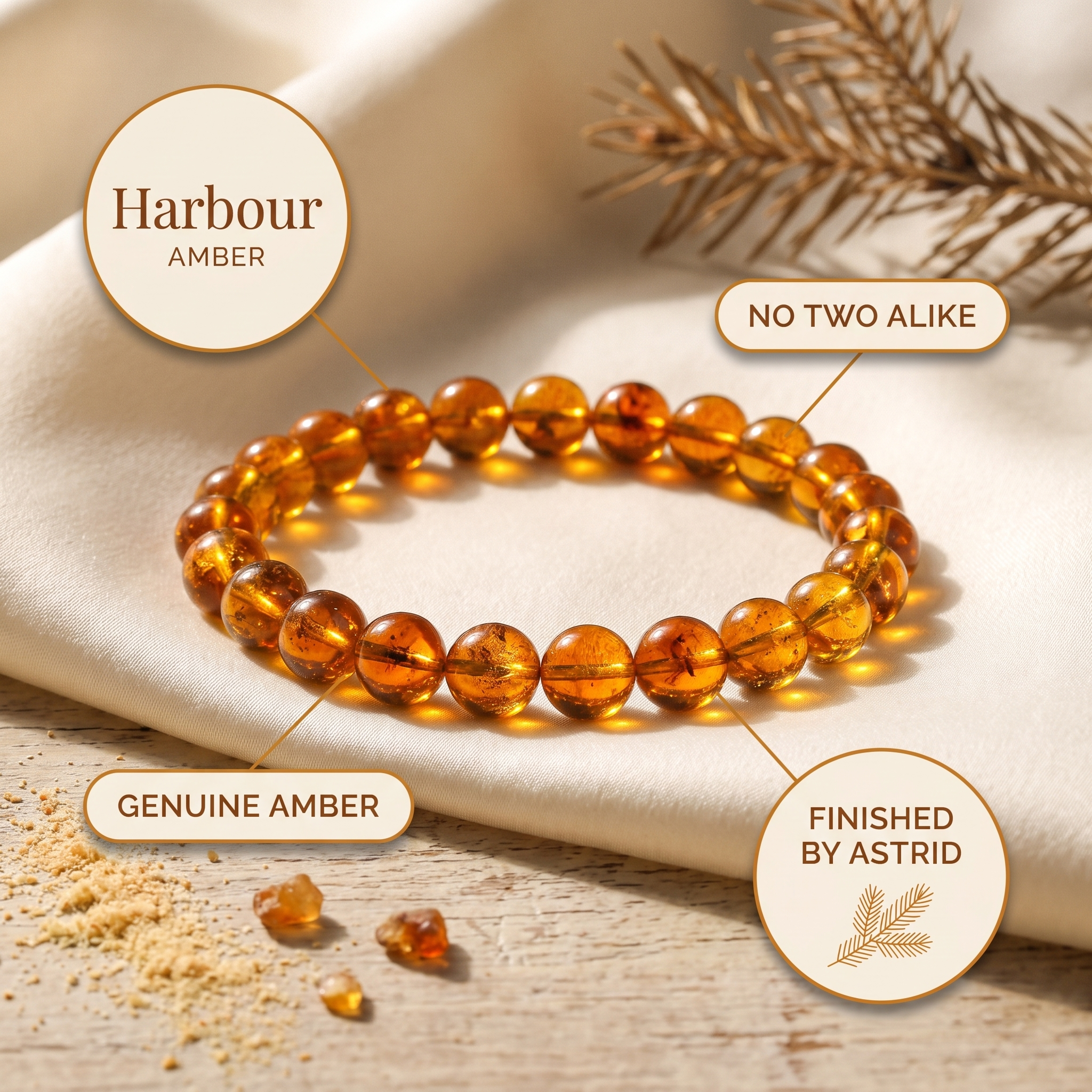 Astrid's Harbour Amber Bracelet