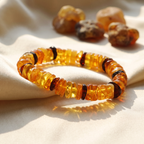Astrid's Lantern Amber Bracelet